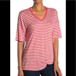 NWT Jersey Striped Kenneth Cole Top